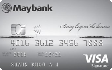 Maybank Horizon Visa Signature Rating Review 2021 Get S 100 Cash Credit